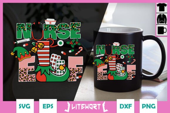Evaluating Christmas Nurse Elf Happy SVG for Embroidery