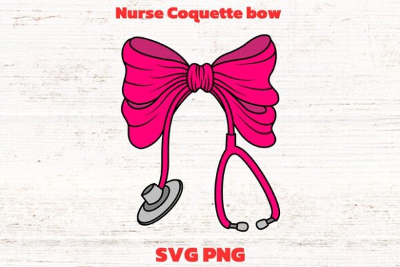 Nurse Coquette Bow SVG, Stethoscope Bow