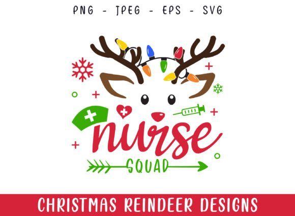 Nurse Squad Christmas Reindeer SVG Review