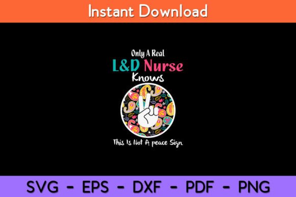 Only a Real Nurse Not a Peace Sign: Real Embroidery Design Test