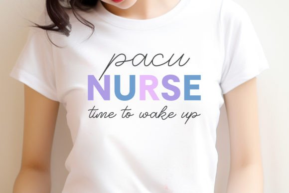 PACU Nurse Time to Wake Up SVG PNG: Stitch-Ready Impressions