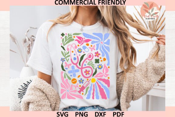 Pink Stethoscope Svg: A Retro Nurse Embroidery Design
