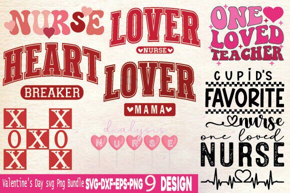 Valentine’s Day SVG PNG Nurse Bundle: A Designer’s Review