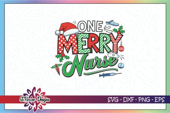 When One Merry Nurse Merry Christmas SVG Meets the Hoop